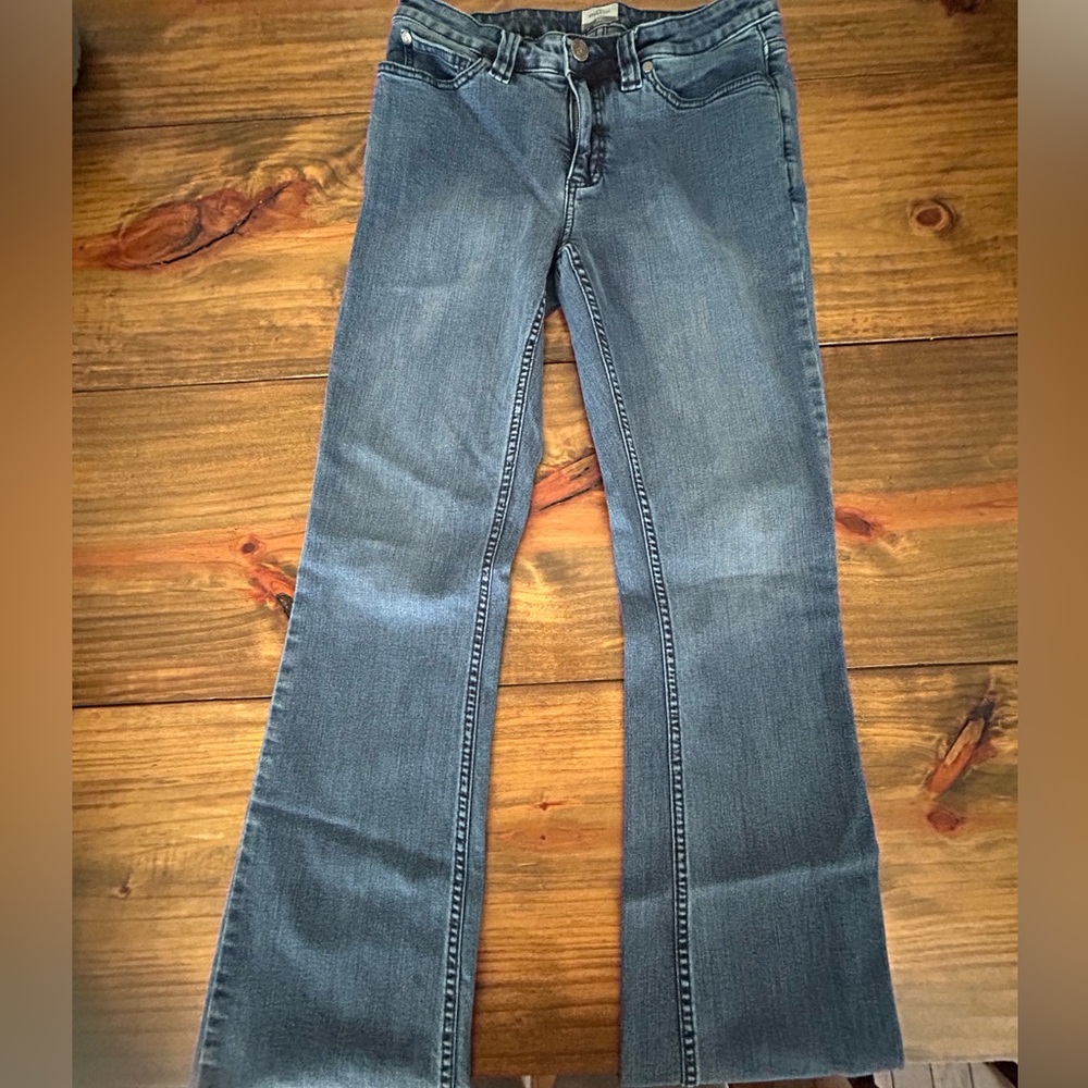 ✨Women's Boot Cut Jeans in Classic Blue - Picture 3 of 7